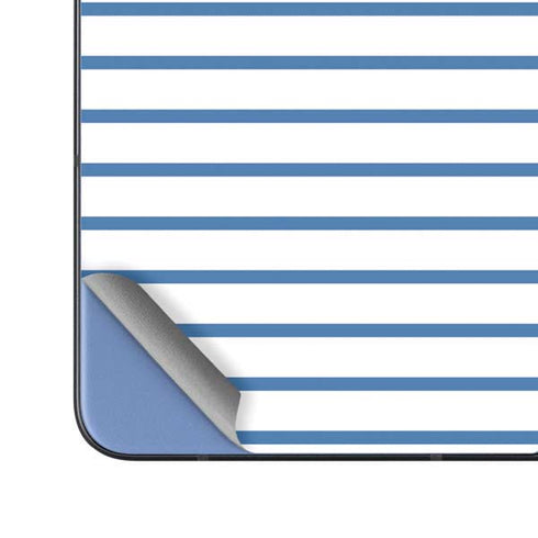 Blue and White Stripes Galaxy Z Fold5 5G Skin